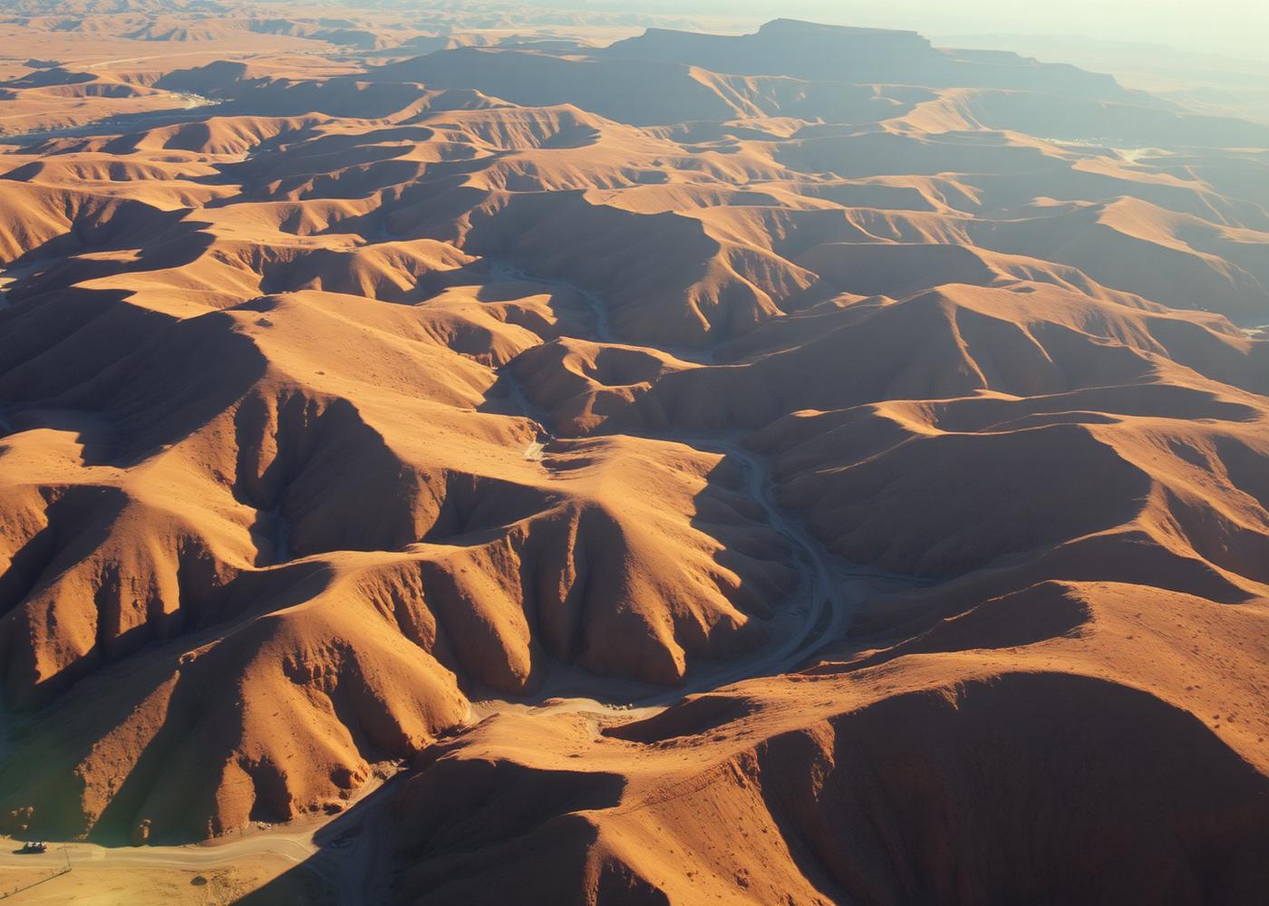 Aerial view of Toiyabe Hills property, Nevada